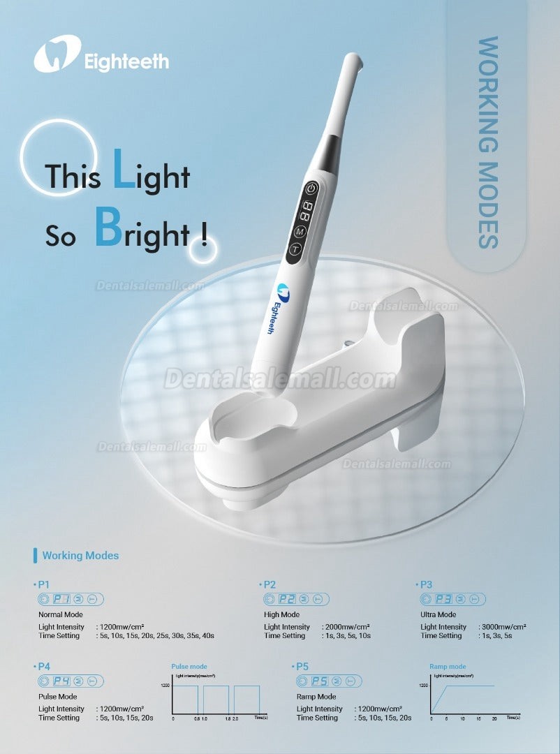 Eighteeth Curing Pen-E Dental Cordless LED Curing Light